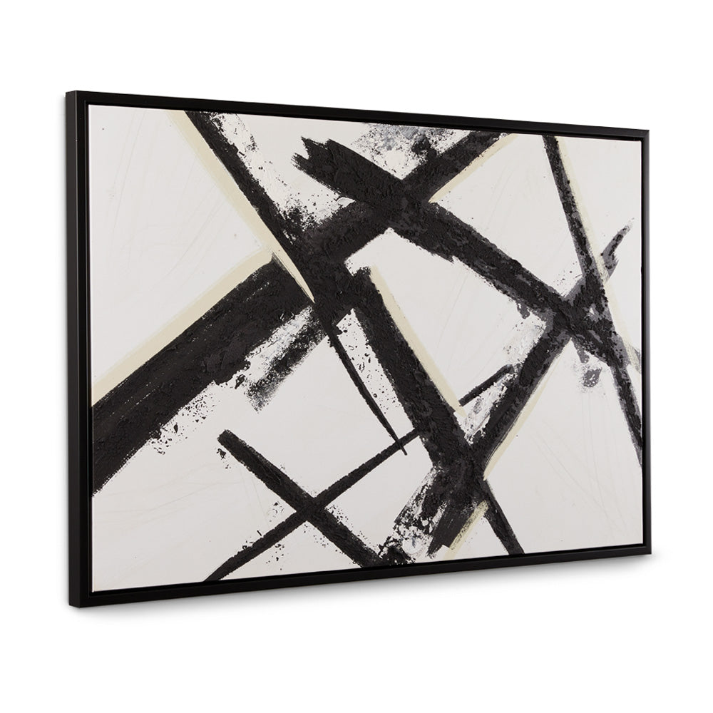 Peinture murale : noir et blanc