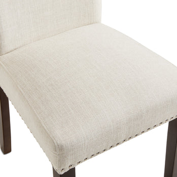 Chaise de salle à manger Scarpa : tissu beige