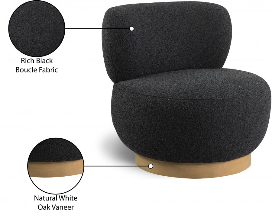 Fauteuil d'appoint en tissu boucle Calais