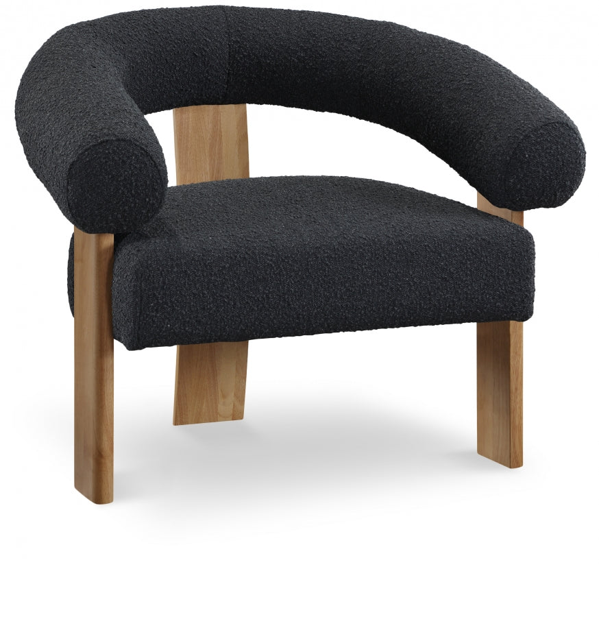 Fauteuil d'appoint en tissu boucle Winston