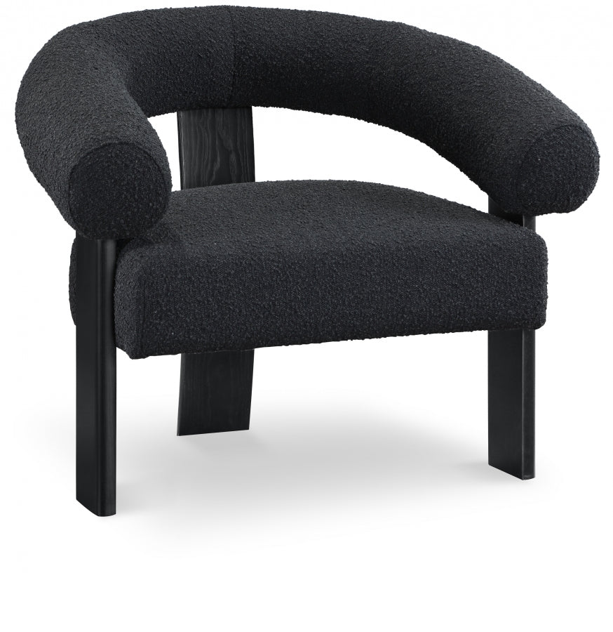Fauteuil d'appoint en tissu boucle Winston