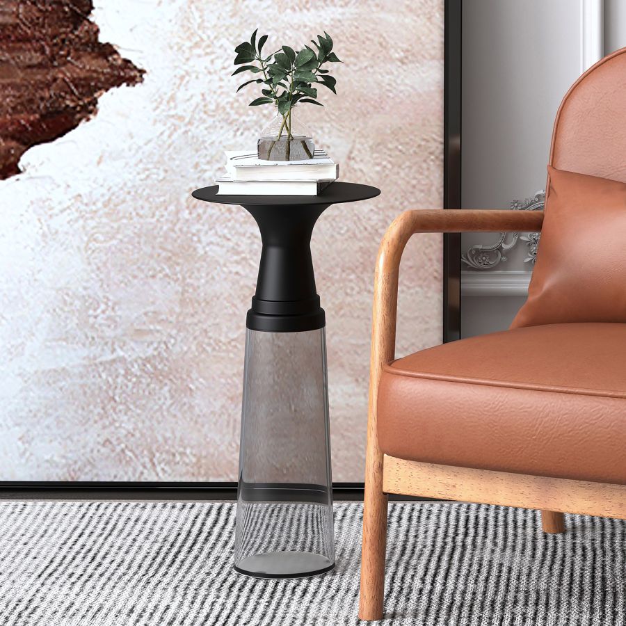 Table d'appoint Indigo en clair et noir