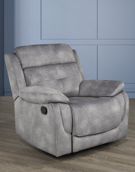 CHAISE INCLINABLE - GRIS ( Meuble Mtl )