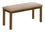 BANC - 42"L / BRUN NOYER / TISSU BEIGE