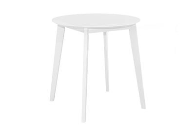 TABLE À MANGER - 30"DIA / PLACAGE BLANC
