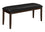 BANQUETTE - 48"L / ESPRESSO / SIÈGE PU NOIR