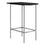 BAR MAISON - 24"X 36" / NOIR / GAIN D'ESPACE METAL ARGENT ( Meuble Mtl )