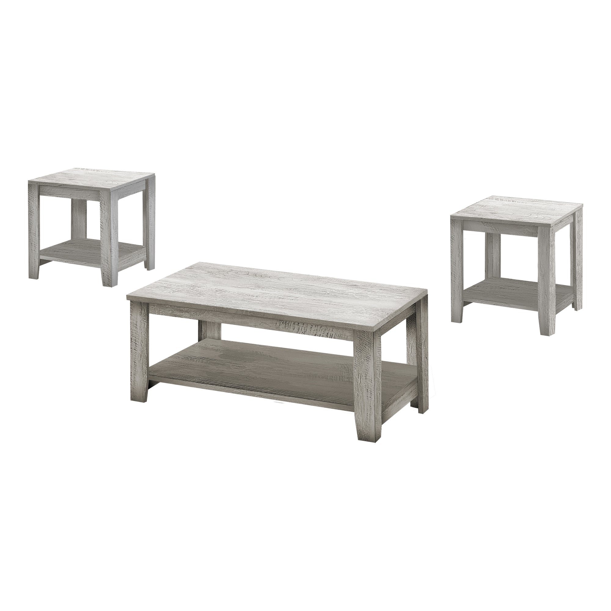 SET DE TABLE - SET 3PCS / GRIS INDUSTRIEL ( Meuble Mtl )
