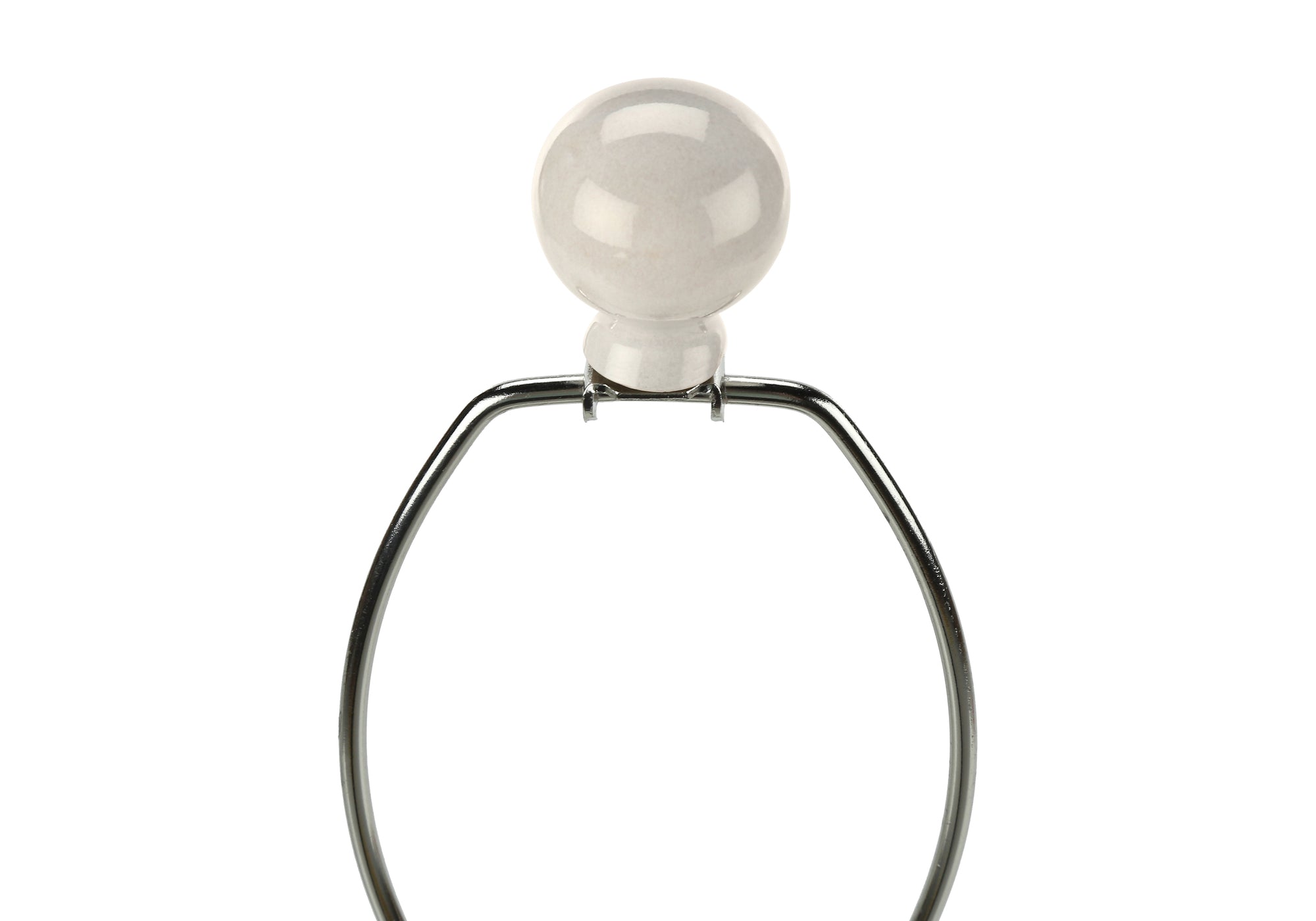 ÉCLAIRAGE - LAMPE DE TABLE 33"H CÉRAMIQUE CRÈME / ABAT-JOUR IVOIRE