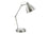 ÉCLAIRAGE - LAMPE DE TABLE 17" H MÉTAL NICKEL/Abat-jour NICKEL/USB