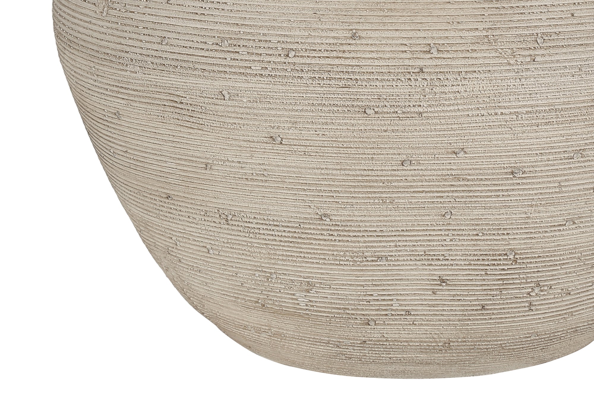 ÉCLAIRAGE - LAMPE DE TABLE 25"H BÉTON CRÈME / ABAT-JOUR BEIGE