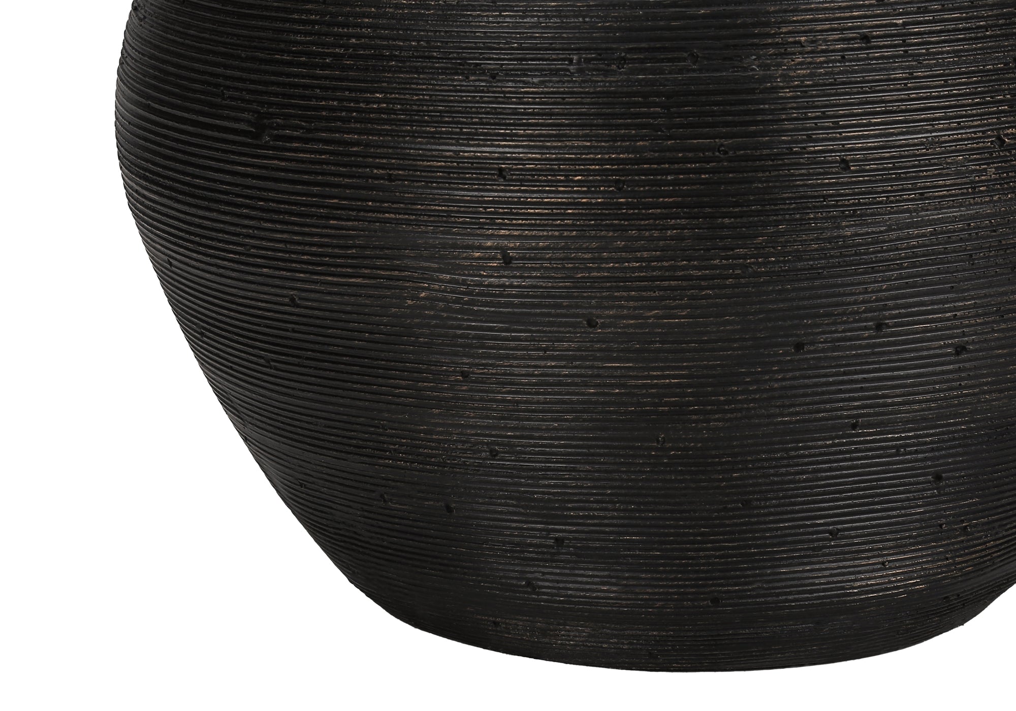 ÉCLAIRAGE - LAMPE DE TABLE 25"H BÉTON NOIR / ABAT-JOUR IVOIRE