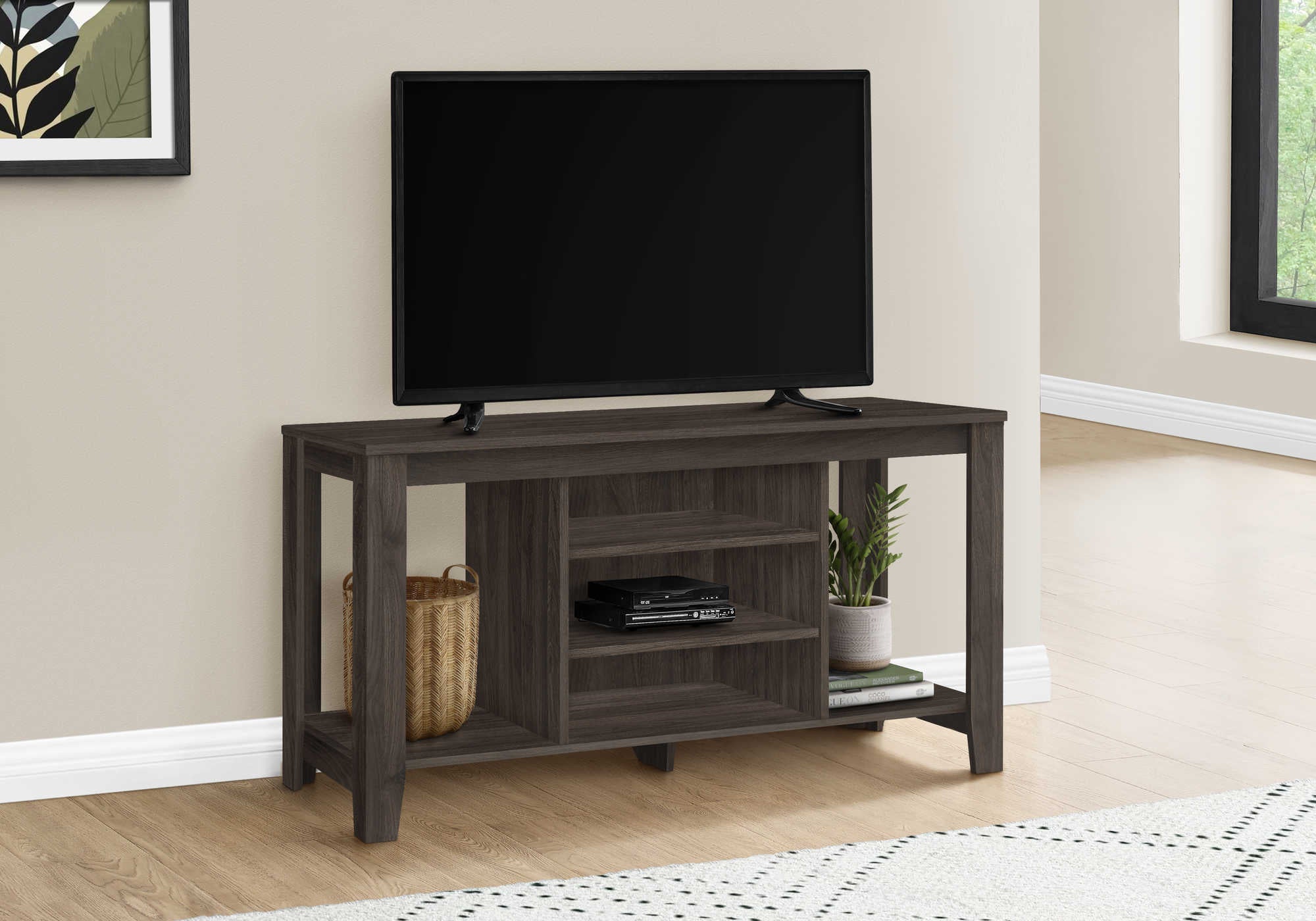 MEUBLE TV - 48"L / CHENE BRUN ( Meuble Mtl )