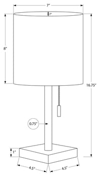 ÉCLAIRAGE - LAMPE DE TABLE 2PCS/17" H MÉTAL NICKEL/IVOIRE/USB