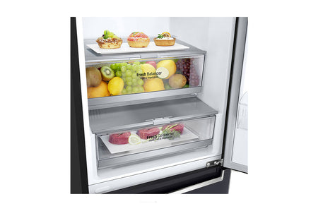 Réfrigérateur de 24 po à profondeur de comptoir d'une capacité de 12 pi³ avec congélateur en bas, Refroidissement+ de la porte et support à vin, 12 pi³ ( Meuble Mtl )