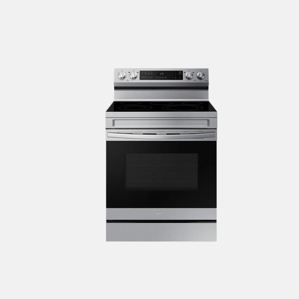 Cuisinière Électrique Autonome De 6,3 Pi³ À Convection Par Ventilateur Avec Wi-Fi Et Friture À Air En Acier Inoxydable *PRODUIT NEUF* Samsung ( NE63A6511SS )