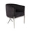 Chaise d'appoint Anton : velours noir
