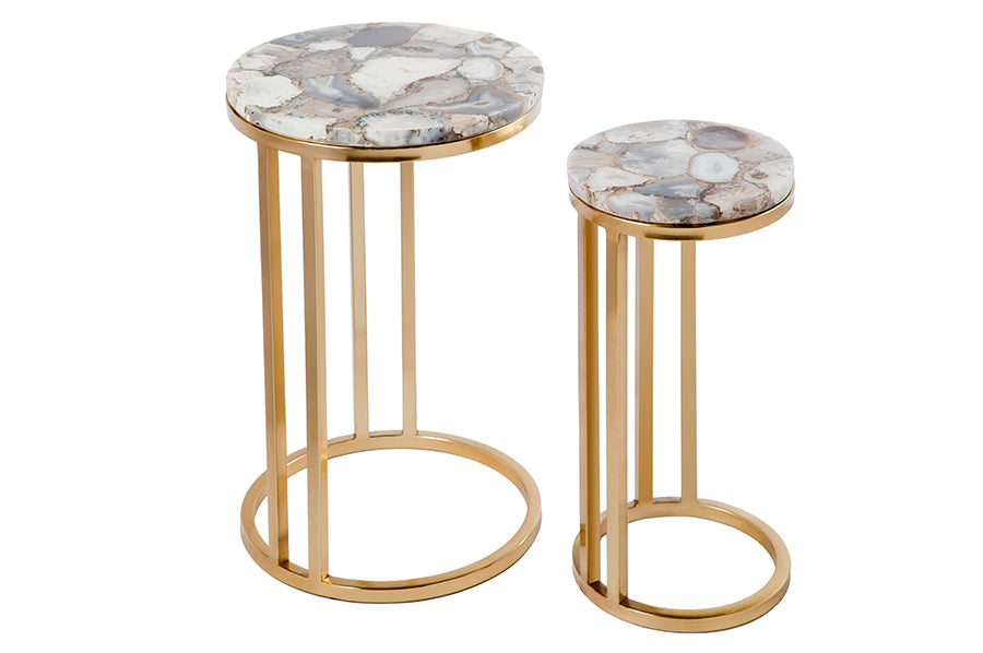 Ensemble de table d'appoint Diana Agate
