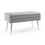 Banc de rangement Enya : Velours gris