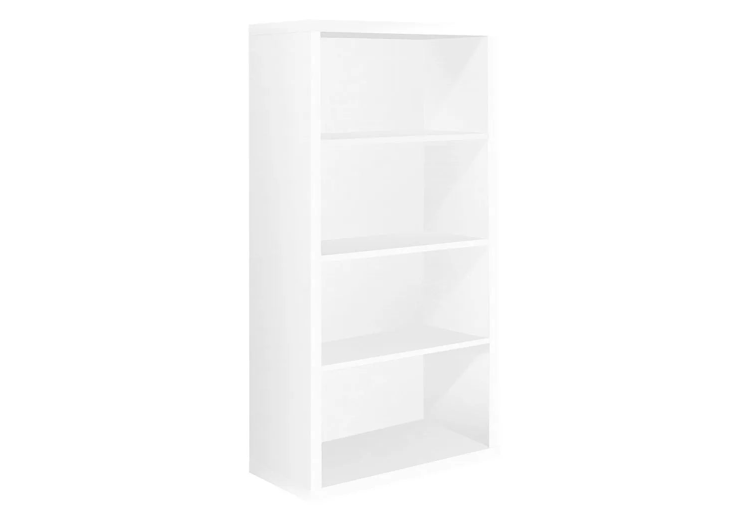 BIBLIOTHEQUE - 48"H / BLANCHE AVEC TABLETTES AJUSTABLES