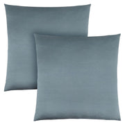 COUSSIN - 18"X 18" / BLEU PALE SATINÉ / 2PCS