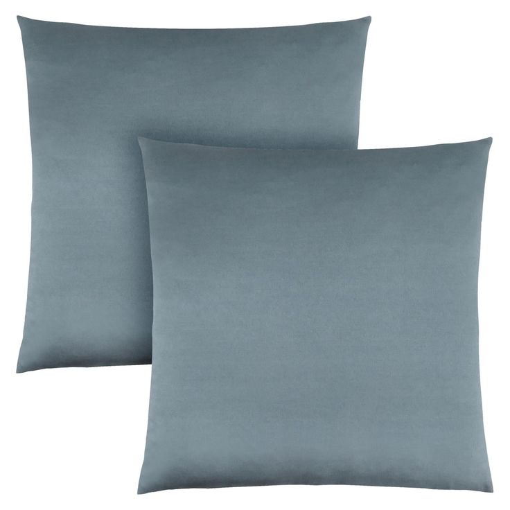 COUSSIN - 18"X 18" / BLEU PALE SATINÉ / 2PCS