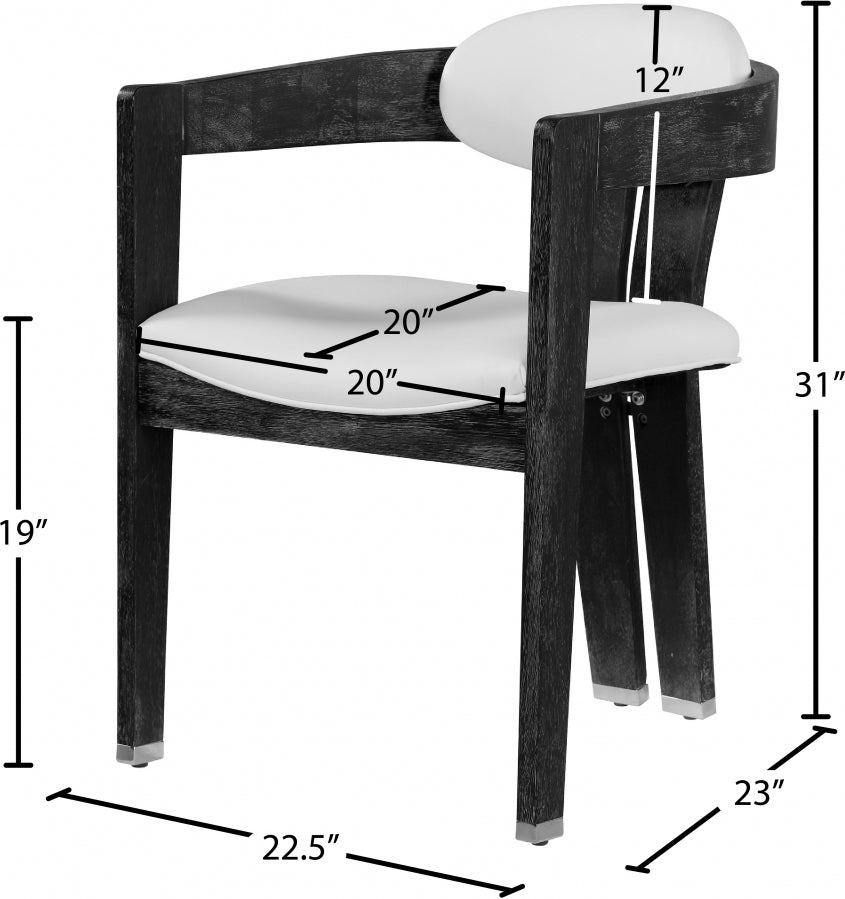 Chaise de salle à manger en similicuir Vantage