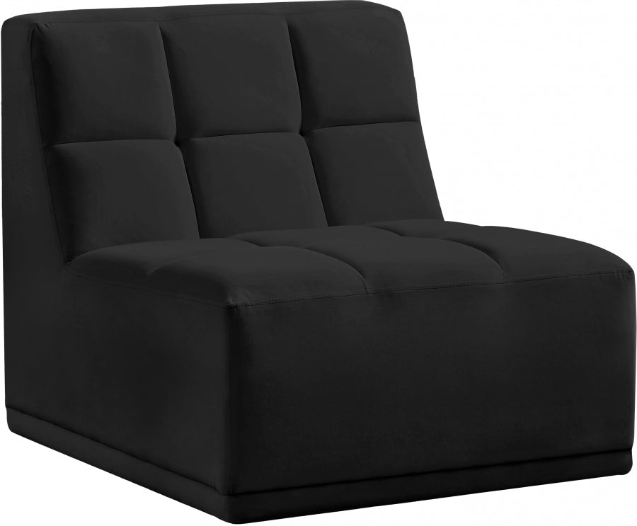 Fauteuil modulable en velours Relax