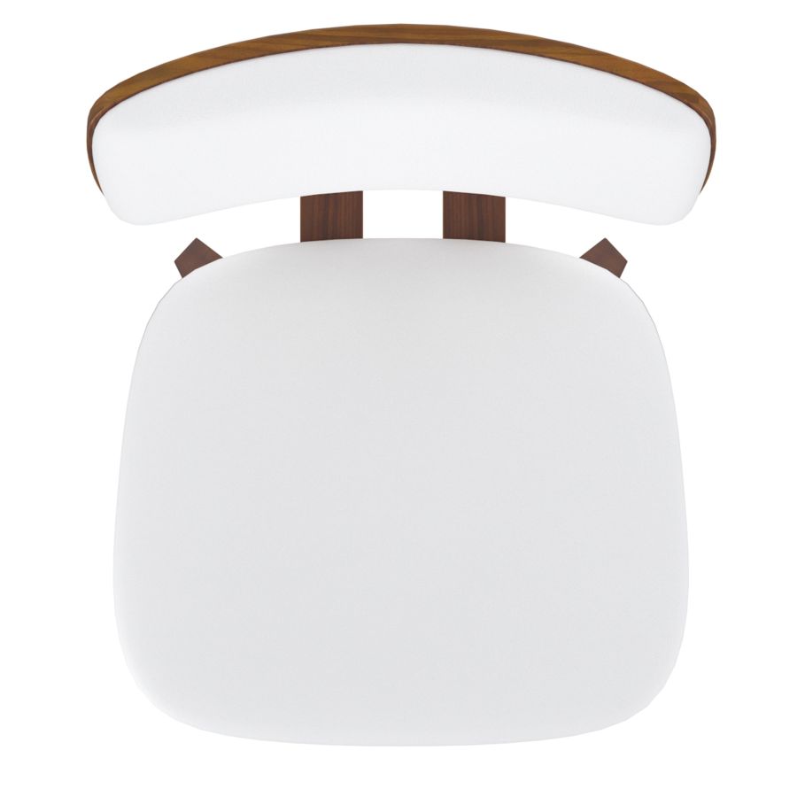 Chaise d'Appoint Zuni en Simili Cuir Blanc