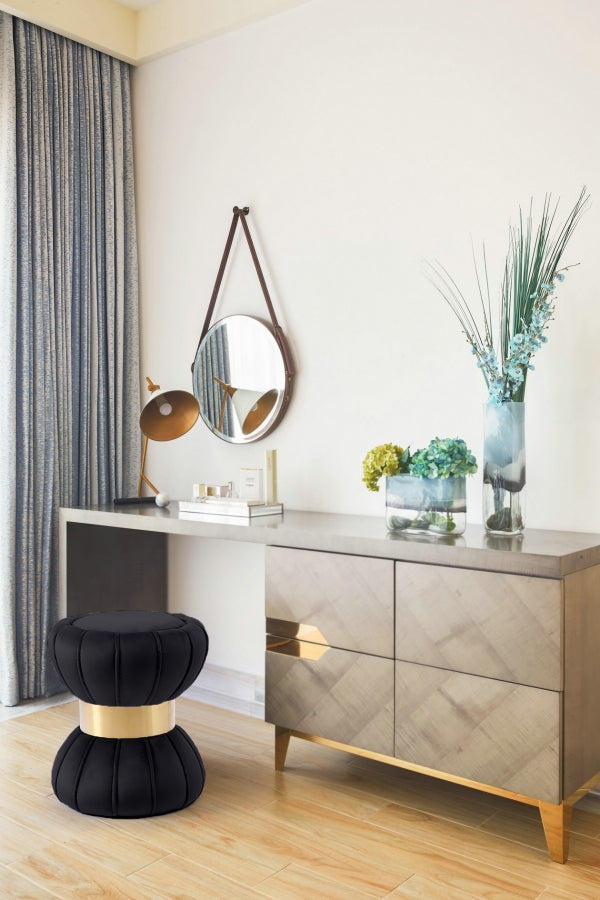 Pouf en velours Vino | Tabouret