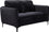 Causeuse en velours coquelicot