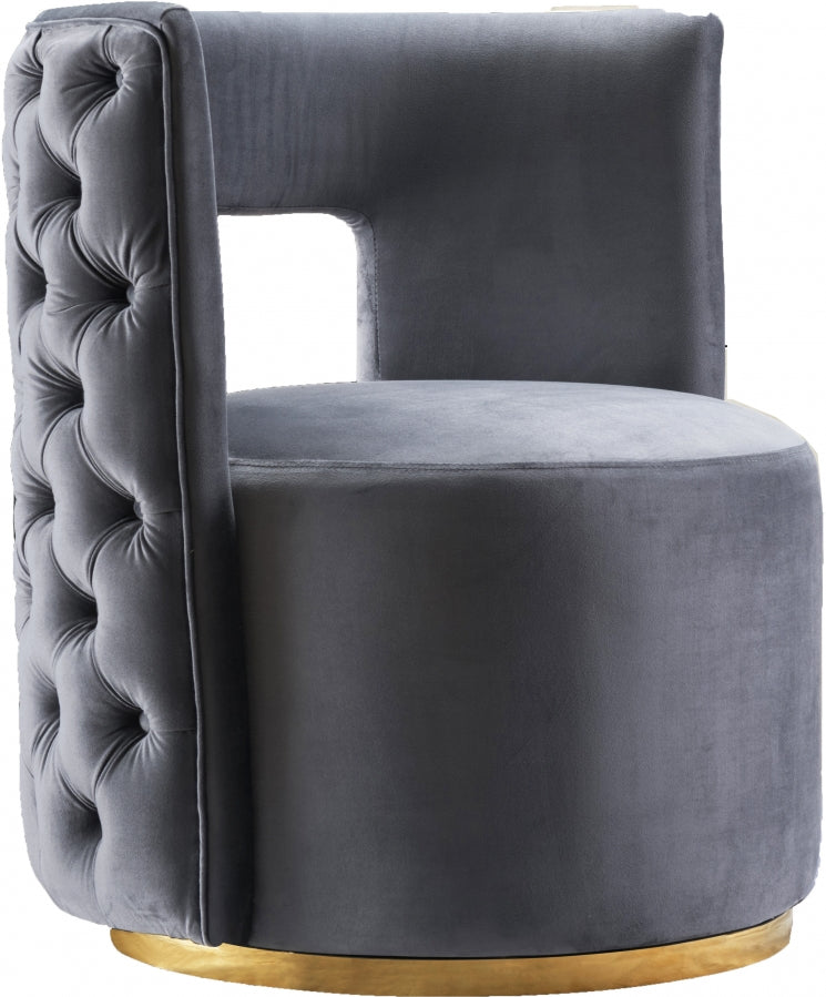 Chaise d'appoint Theo en velours