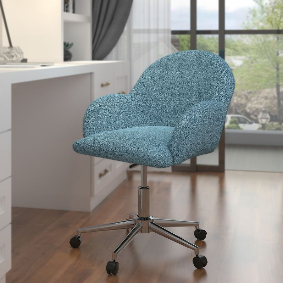 Chaise de bureau à domicile Millie en bleu
