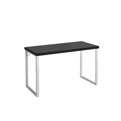 BUREAU D'ORDINATEUR - 48"L / ESPRESSO / METAL ARGENT