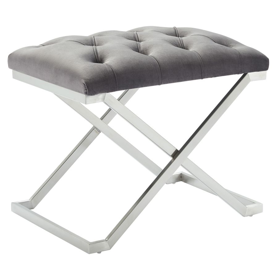 Banc Aldo en gris/argent