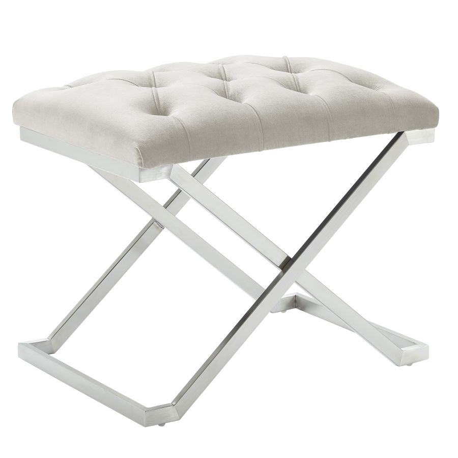 Banc Aldo en ivoire/argent