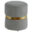Pouf Rond Violet en Gris