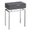 TABLE D'APPOINT - 24"H / GRIS / METAL CHROME