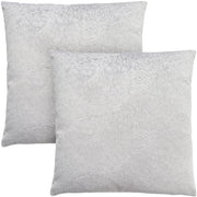 COUSSIN - 18"X 18" / VELOURS À PLUMES VIOLET CLAIR / 2PCS