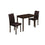 ENSEMBLE A DÎNER - ENSEMBLE 3PCS / ESPRESSO / CHAISES PARSON MARRON