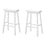 TABOURET DE BAR - 2PCS / 29"H / SIÈGE DE SELLE BLANC