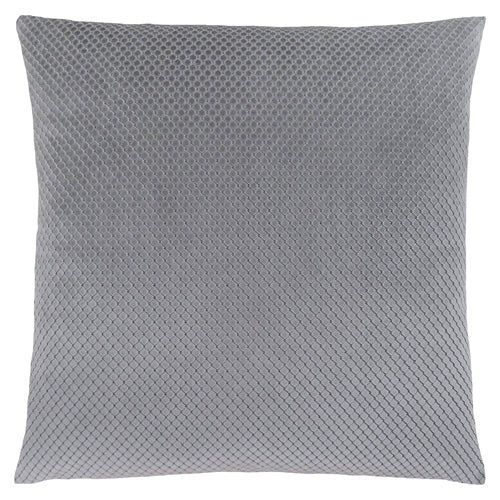 COUSSIN - 18"X 18" / VELOURS DIAMANT ARGENT / 1PC