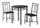 ENSEMBLE DE REPAS - ENSEMBLE 3PCS / METAL NOIR ET PLATEAU