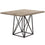 TABLE A MANGER - 36"X 48" / ASPECT BOIS TAUPE/NOIR