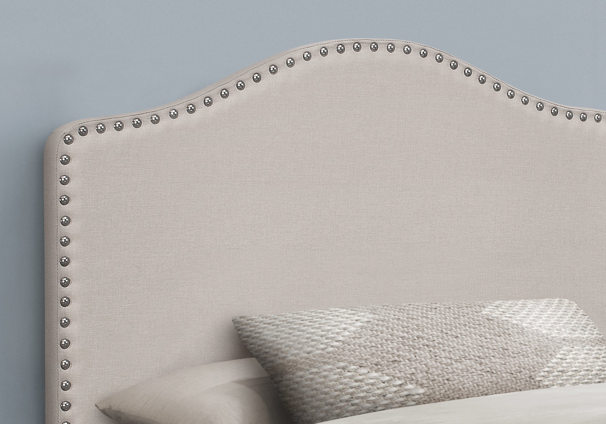 LIT - TAILLE SIMPLE / TÊTE DE LIT EN LIN BEIGE UNIQUEMENT