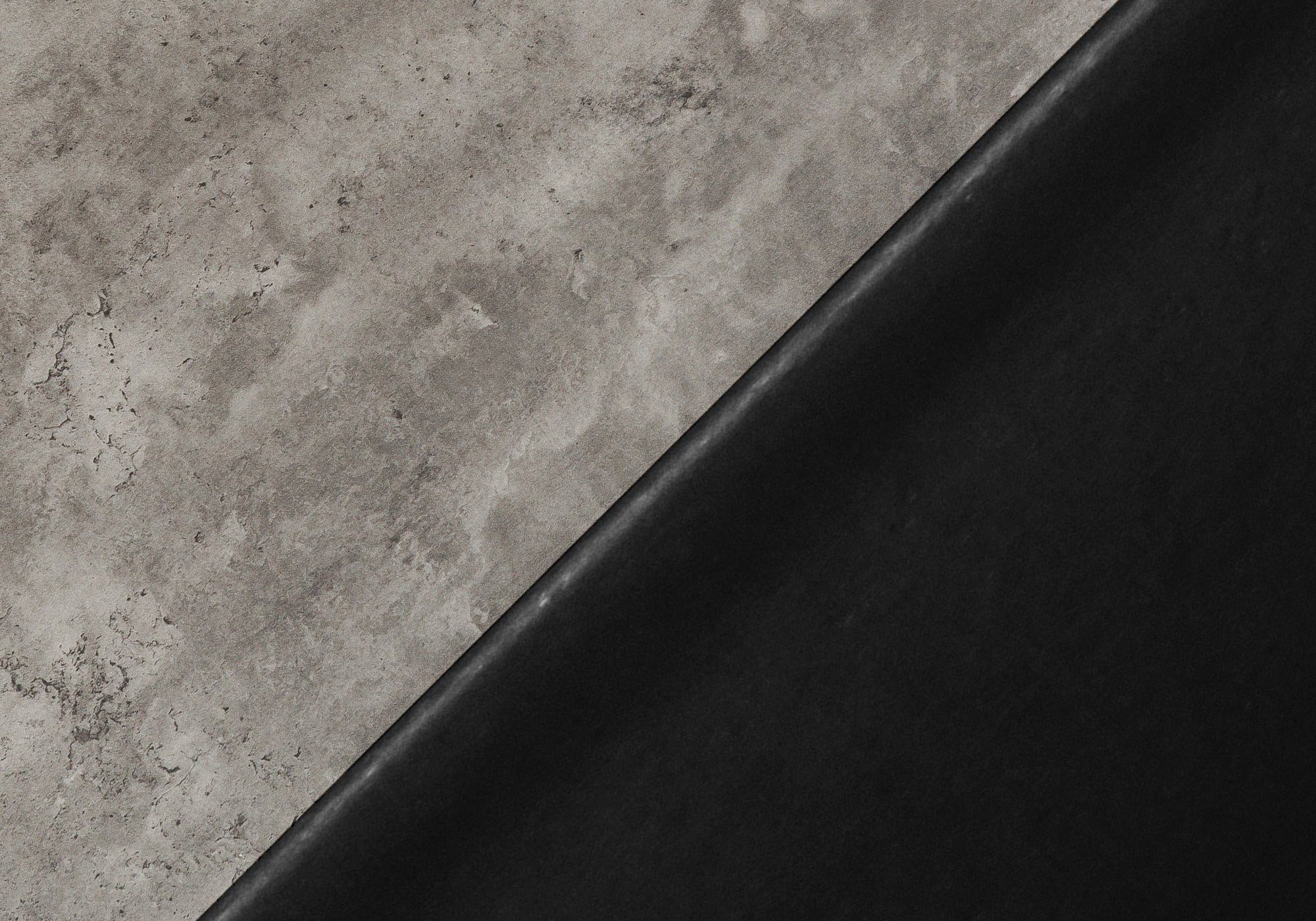 BUREAU D'ORDINATEUR - 48"L / ASPECT BÉTON GRIS / MÉTAL NOIR