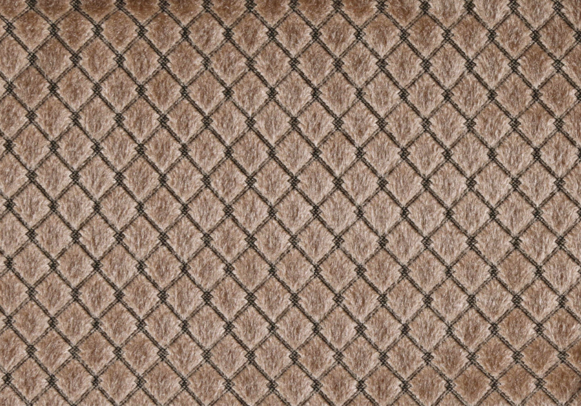 COUSSIN - 18"X 18" / VELOURS BEIGE DIAMANT / 2PCS