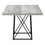 TABLE A MANGER - 36"X 48" / ASPECT BOIS GRIS/ NOIR