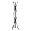 PORTE MANTEAU - 72"H / STYLE CONTEMPORAIN METAL NOIR