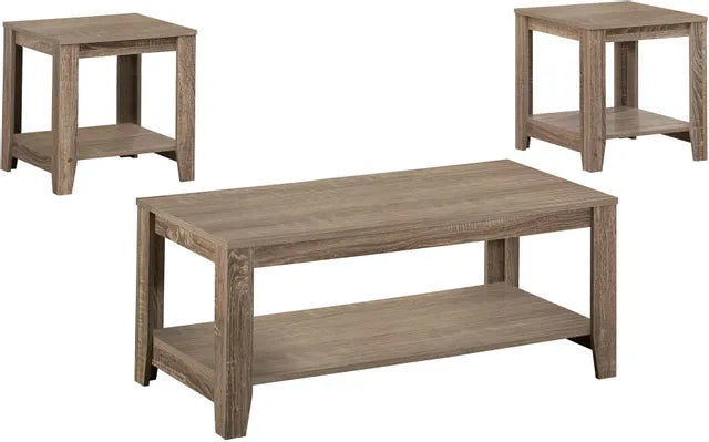 SET DE TABLE - 3PCS / TAUPE FONCÉ